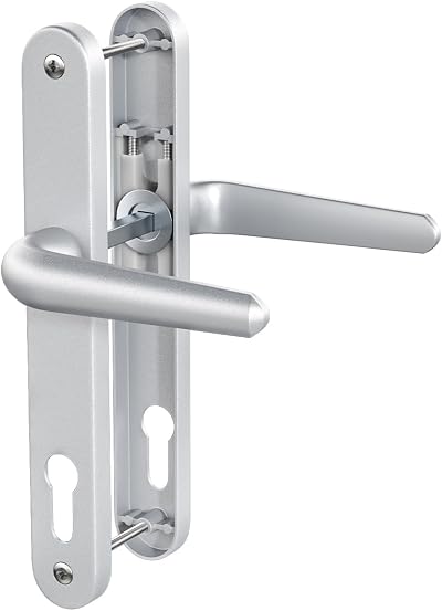 Bwintech UPVC Aluminium Door Handle Set 92mm 210mm 243mm Plate 8x8mm Spindle