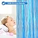 Wimaha Clear Shower Liner with Magnets, Plastic Shower Curtain Liner, Clear Shower Curtain Liner Heavy Duty with Bronze Grommets, Shower Liner with Hooks for Bathroom, Blue, 72x72