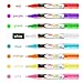 Chalk Markers - Mega 8 Pack - Premium Liquid Chalk Marker Pen with Reversible Tip - Child Friendly - Perfect for Chalkboards, Bistro, Windows, Glass, with 40 Chalkboard Labels