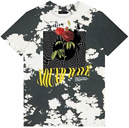 Civil Regime Sound Wave Tee (Black Marble Wash, Large)