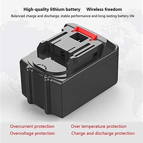 QILIN Mini KettensäGe, 8-Zoll Akku Elektro Einhand Kettensäge, Zum Fällen Und Fällen Von Bäumen (Kette × 4 & Batterie… – Bild 7