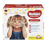 HUGGIES Simply Clean Baby Wipes, Unscented, Soft Pack , 72 Count, Pack of 9 (648 Total)