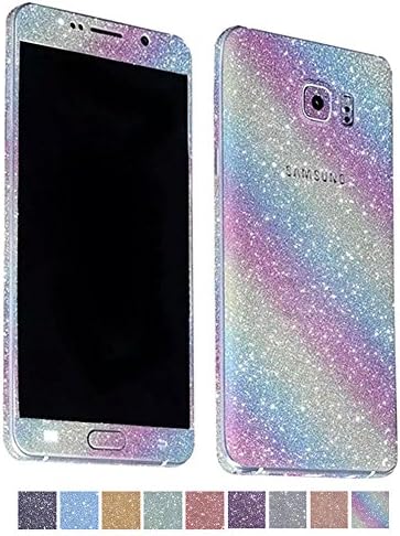 Galaxy Note 5 Bling Sticker, Fuzzy Green Limited® Bling Glitter Diamond Protector Film Full Body Sticker Decal Skin Cover for Samsung Galaxy Note 5 (Rainbow)