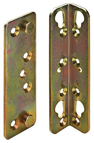 Hafele America 271.09.930 Tommo Bed Fitting, 120 mm, Yellow Galvanized