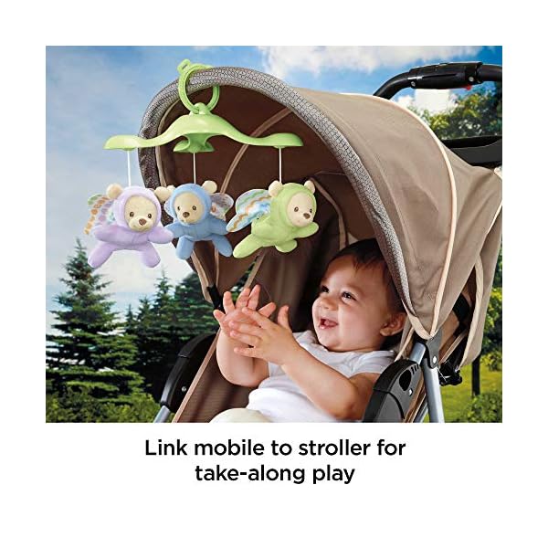 Fisher-Price-Butterfly-Dreams-3-in-1-Projection-Mobile-Crib-Toy Fisher-Price Baby Crib Toy, 3-in-1 Projection Mobile, Butterfly Dreams Sound Machine with Light Projection for Newborn…