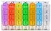 PuTwo Pill Organizer 7 Day, Weekly Pop-Up Pill Case with 28 Compartments,Portable Medicine Organizer 4 Times a Day-Multicolor