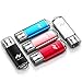 16 GB USB Flash Drive 5 Pack Memory Sticks for Computers 5 PCS of USB2.0 16GB USB with Bright Led Indicator Light by Imphomius (Black,Red,Blue,Rose Gold, Silver 16GB, 5 Mixed Colors)