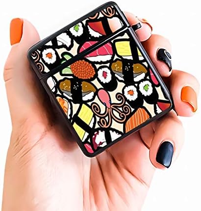 AirPods Case Protective, Octopus Sushi Luxury Fashion Cute Cover 360°Protective Airpods Accessories Kits Shockproof Wireless Headphone Case with Keychain