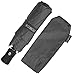 Crown Coast Pewter Grey with Sky Travel Umbrella - 60 MPH Windproof Lightweight for Men Women and Kids, Compact Travel Umbrellas in Multiple Colors