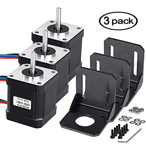 Stepper motor nema 17, 3pcs bipolar nema 17 stepper mot…