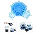 Silicone Stretch Lids Wuudi 6 Pack of Various Sizes BPA Free FDA Approved Food Covers for Cups, Pots, Can,bowls,Dishes,Jars