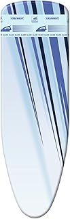 Leifheit Bügeltischbezug Thermo Reflect Glide Universal, für Bügelflächen bis max. 140 x 45 cm, für Dampfbügeleisen, mit Dampf- und Hitzereflektion und zusätzlicher Gleitzone für superschnelles Bügeln