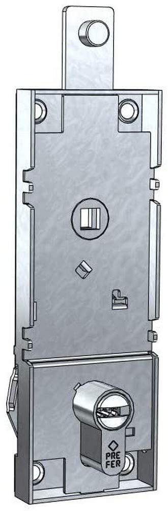 lock for tilting/garage cylinder with European profile wheelbase 70 mm with anti-burglar release lever, punched keys