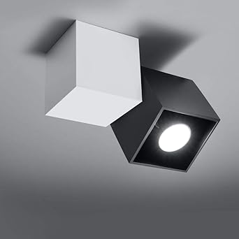 famlights Deckenleuchte Julius aus Aluminium in Schwarz, 1-Flammig