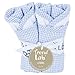 Trend Lab Trend Lab Blue Gingham Seersucker Bib Set, Blue, 4 Count