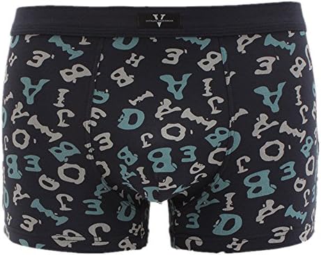 MiziHome Men's Modal Classic Boxer Briefs Stretchable Seamless Underwear Light Blue