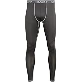 AND1 Mens Baselayer Pants - Athletic Compression Tights for Men, Performance Base Layer Pants for Gym, Sports & Running