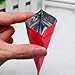 100 Glossy Red Two-Sided Aluminum Mylar Zip-Lock Flat Style Bags Outer Size 7.5x10cm (3x4