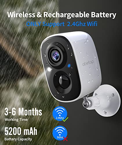 Outdoor Security Camera, Wireless Outdoor Camera with Color Night Vision, AI & PIR Motion Detection, Battery Powered Security Camera Wireless Outdoor, 1080P HD Security Camera, 2-Way Audio, SD/Cloud