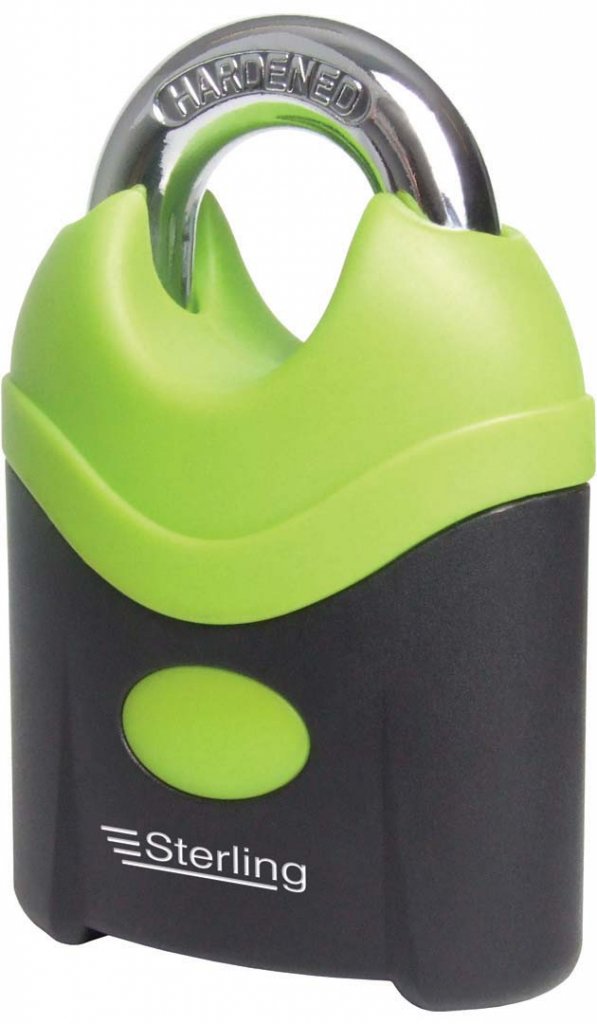 Sterling CSP170 70mm Closed Shackle Padlock, Green/Purple