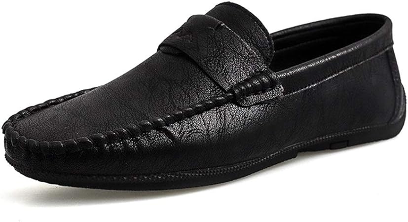 round toe vegan loafers