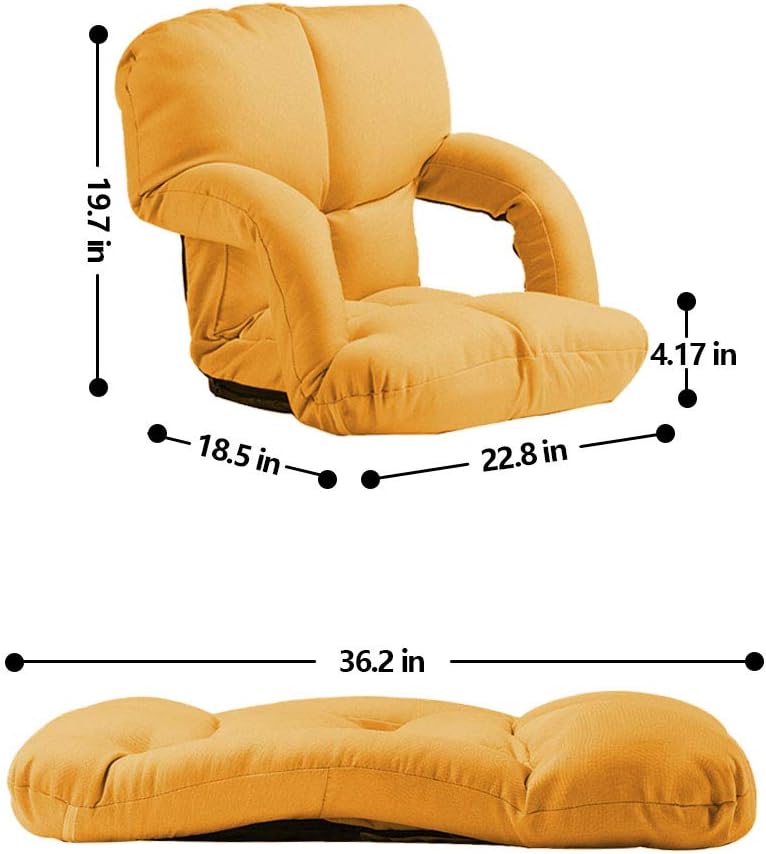 Furniture Red Besthls Lazy Sofa Chair Adjustable Floor Gaming Folding Lounger Bed Chaise Couch With Armrests Living Room Furniture