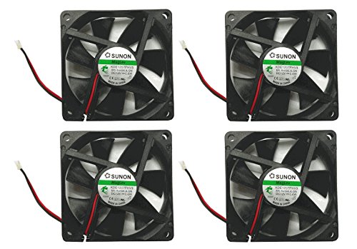 Sunon 70x70x15mm KDE1207PHV3 2Pin/2Wire 12v Low Speed Fan (4 pack)
