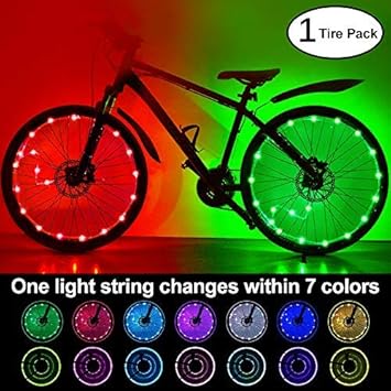 Hoomil Led Bike Wheel Lights With Batteries 7 Colors In 1 Light Waterproof Rgbw Led Bicycle Wheel Lights Ultra Bright Tire Spoke Light Bike #used #track #bicycles Hoomil Led Bike Wheel Lights With Batteries 7 Colors In 1 Light Waterproof Rgbw Led Bicycle Wheel Lights Ultra Bright Tire Spoke Light Bike