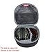 Hermitshell Hard Travel case for Howard Leight Impact Sport OD Electric Earmuff and Genesis Sharp-Shooter Safety Eyewear Glasses (Black)