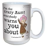 Hilarious Aunty Acid Crazy Aunt Large Coffee Mug, 15-Ounce Cup lm43763, Funny, Unique, Sarcastic Gag Gifts for the Best Aunt Ever, Tree-Free Greetings