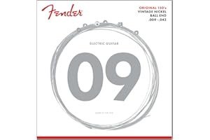 Fender Original 150 Electric Guitar Strings, Pure Nickel Wound, Ball End, 150L .009-.042