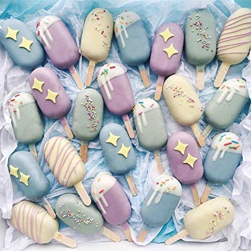 Aoile 4-Hole Silicone Ice Cream Maker Pop Mold Popsicle Lolly Mould Ice Cube Tray Pan DIY Kitchen Tool small - Thumbnail 7