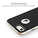 iPhone 7 Case, ROCK [Royce Stand] - Black & Champagne Gold [Ultra Thin] [Kickstand] [Metal Texture Side Buttons] [Dual Layered] [Slim Fit] [Hard PC + Soft TPU] for Apple iPhone 7 (2016)