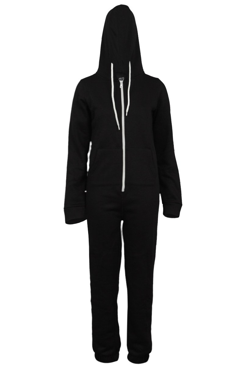 My1stwish 66p Womens Zip Up Romper Suit Ladies Hooded Winter