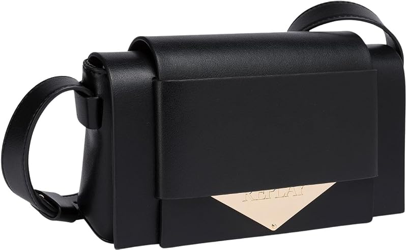 Borsa a tracolla da donna con patta Sun Black 0099 (nero), taglia unica