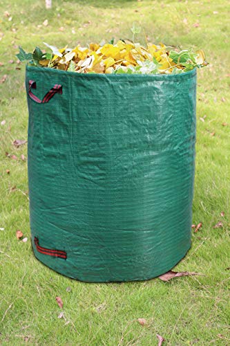 PHYEX Professional 4-Pack 132 Gallon Gardening Bags for Lawn Yard, Extra Large Reusable Leaf, Waste and Trash Container - Thumbnail 4