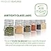 3 oz Small Glass Jars With Airtight Lids, Glass Spice Jars - Leak Proof Rubber Gasket and Hinged Lid for Home and Kitchen, Small Glass Containers with Lids for Party Favors (48 Pack)