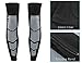 Anti Slip Full Length Compression Leg Sleeve Calf&Shin Splint Support Protect for Pain Relief &Recovery ,Single Black,L