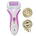 Rechargeable Pedicure Foot File Callous Remover - Electronic Foot Scrubber Removes Callus, Cracked, Dead, Hard Skin- A Must Have Foot Care Pedicure Tool (Purple)