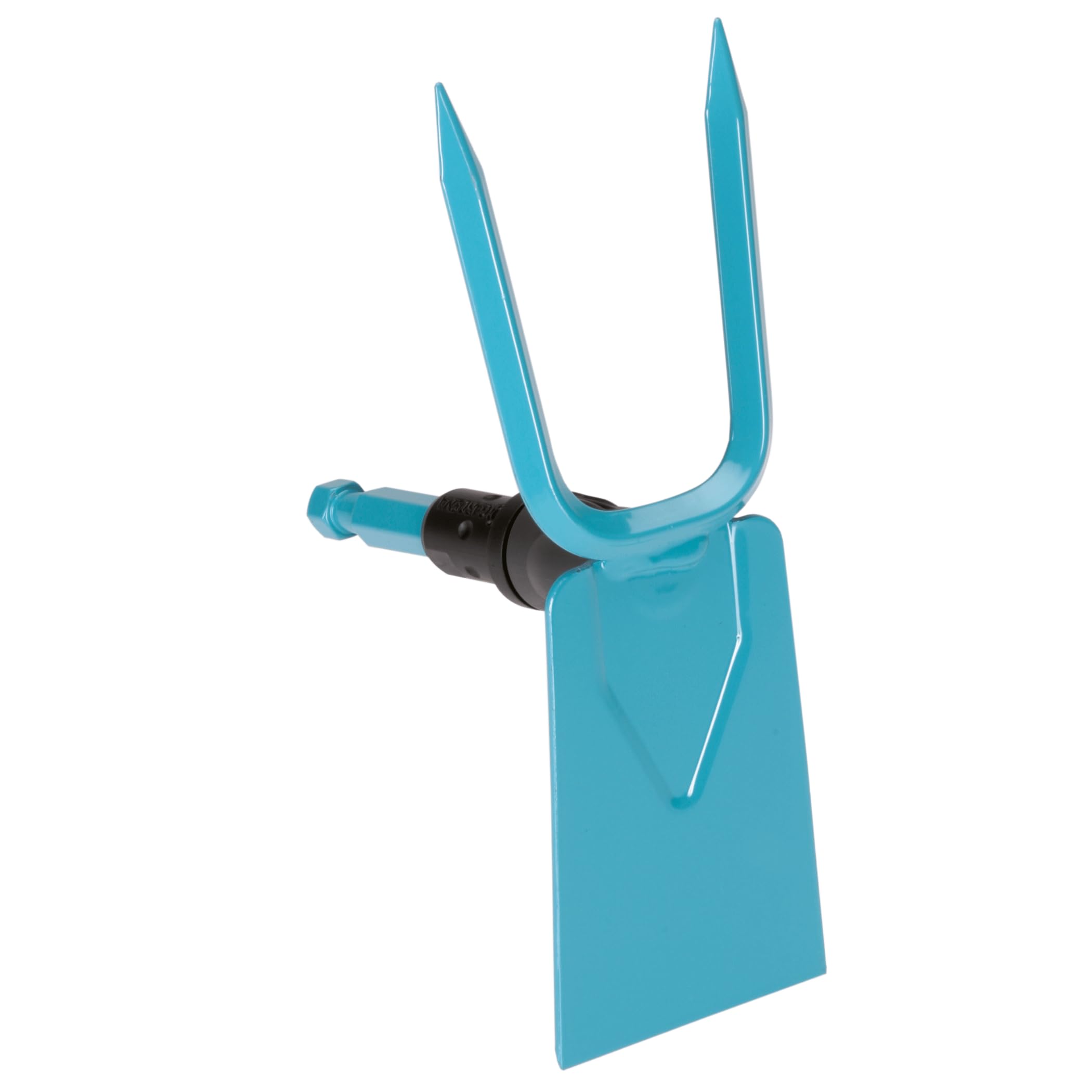 Gardena combisystem Garden Hoe: Hoe with a straight blade, two teeth, 7.5 cm working width, made of high-quality steel, Duroplast-coated (3218-20)