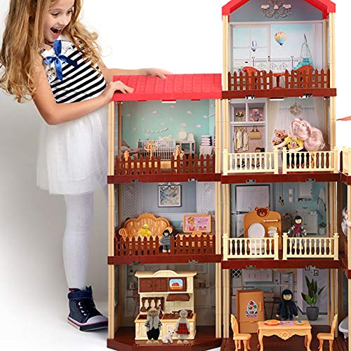 Wagoog Puppenhaus Puppenfamilie, Puppen für Puppenhaus Familie Zubehör Kinderspielzeug – Bild 7