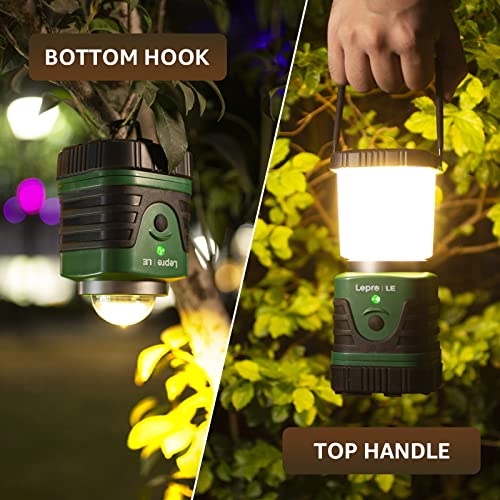 Lighting EVER 1000LM LED Camping Lantern Rechargeable, 4400mAh Power