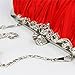 kingluck Silk Cocktail Evening Handbags/Clutches in Gorgeous Silk (red)