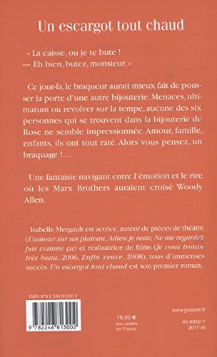 Amazon Fr Un Escargot Tout Chaud Premier Roman Mergault Isabelle Livres