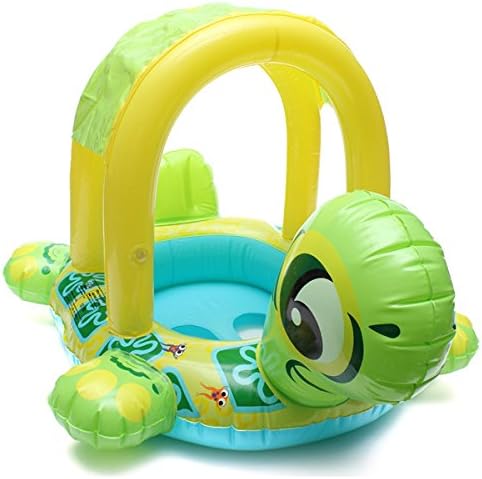 ThanaphatShop Baby Kids Tortoise Shape Inflatable Pool Float Seat Boat Water Swim Ring