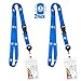 Cruise On Cruise Lanyard for Ship Cards – 2-Pack Retractable Badge & Waterproof Key Card Holder for Ship Cards – Cruise Essentials 2025-2026, Perfect for Travel & Vacation (Blue Anchor)