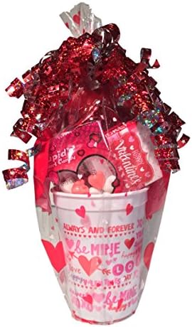 Sweethearts Candy Valentines Day Gift Baskets Balloons Chocolate Heart Cupid Pink Scarf Girls Gifts