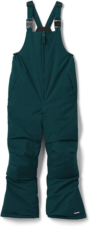 Lands’ End Kids Waterproof Iron Knees Squall Snow Bibs Snow Pants in green
