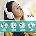 SoMi Bluetooth Headphones with Built-in Mic, Hi-Fi Stereo, Wireless Headphones Overhead Headset, On Ear, Adjustable, Foldable + Wired Mode, White