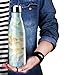 Double Walled Stainless Steel Vacuum Water Bottle, Y Chen Portable Travel Sports Leak-Proof No Sweat Cola Shape Bottle,Keep Hot 12 Hours&Cold 24 Hours,17oz （500ml) Opal